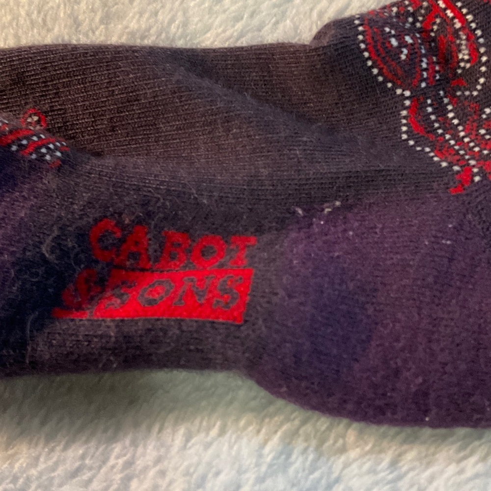 Women’s tall socks from Cabot & Sons warm wool and uniquely designed!